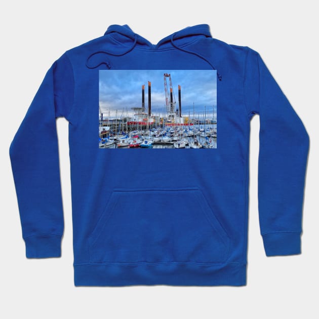 Big Ships and Yachts Hoodie by Violaman